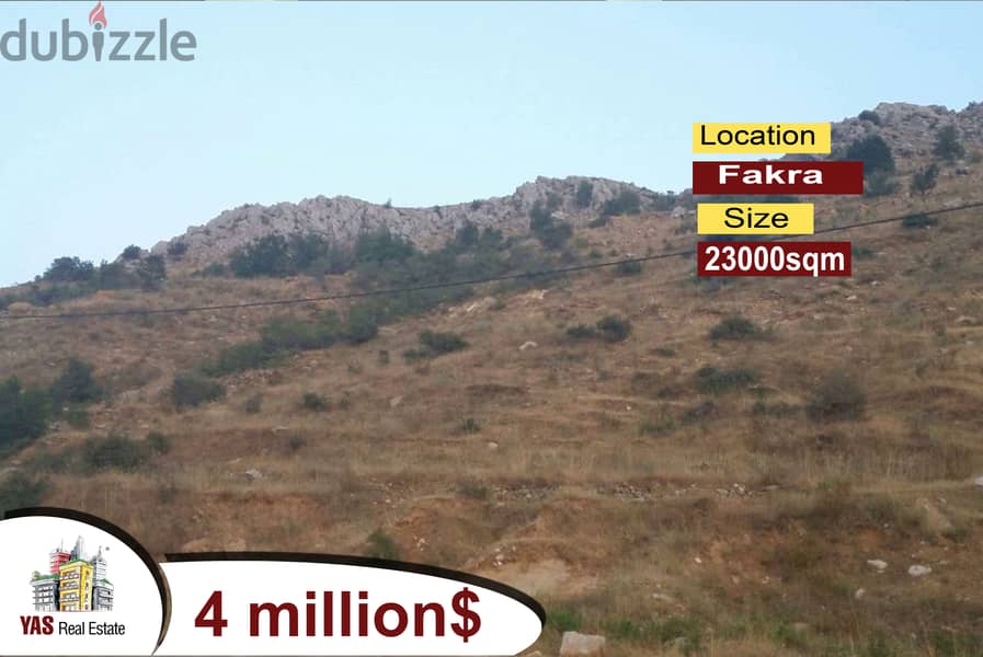 Faqra 23000m2 | Perfect Investment | Coeff 15/35 | Amazing View | PA 0