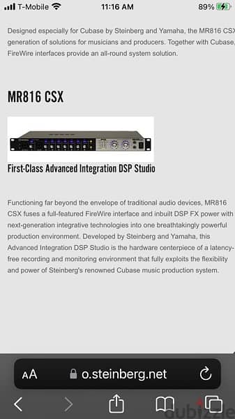 steinberg MR816 csx