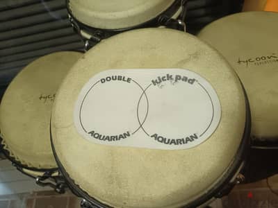 Aquariun double kick drum pad