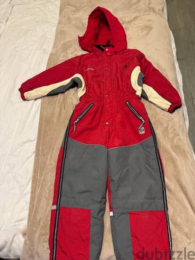 one piece kids snow suit from sweden like new unisex 6-8y