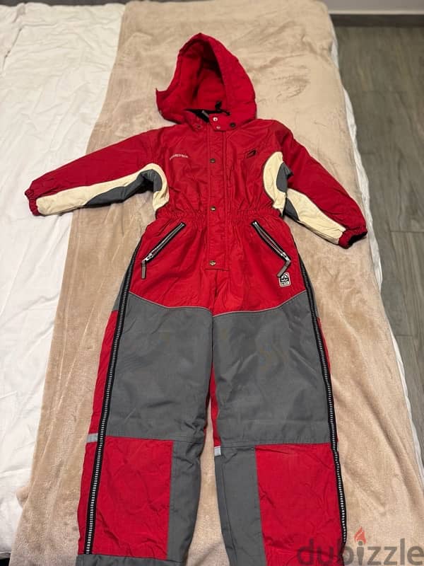 one piece kids snow suit from sweden like new unisex 6-8y 1