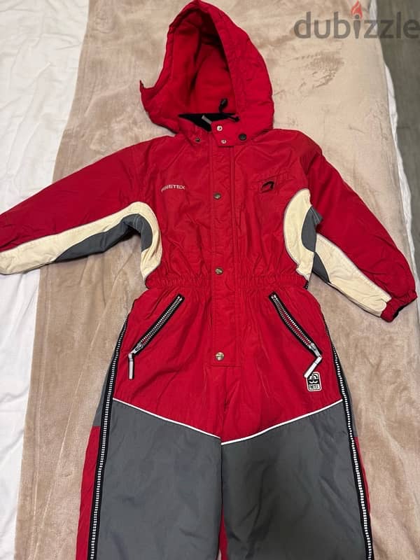 one piece kids snow suit from sweden like new unisex 6-8y 2