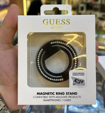 Guess magnetic ring stand black