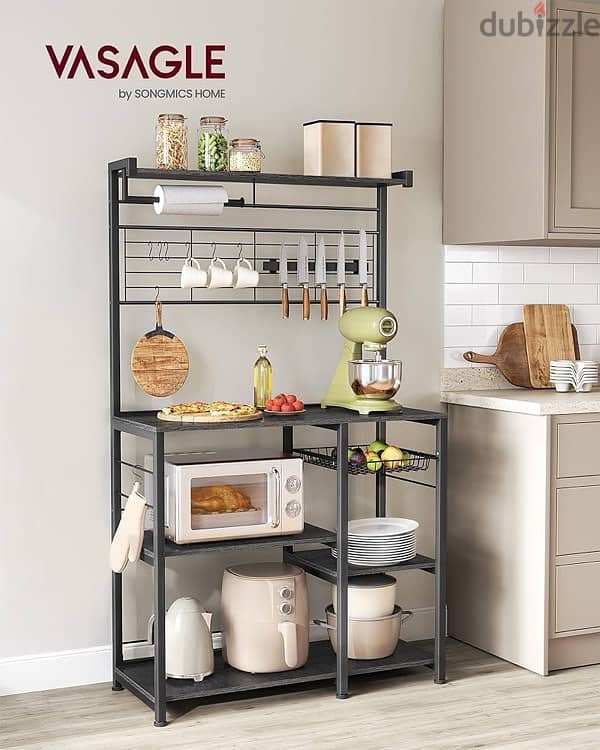 VASAGLE KKS026B42 Kitchen Shelf, Standing Shelf 3