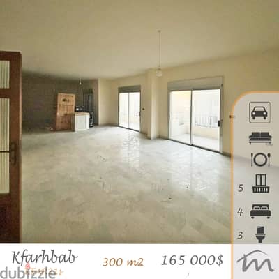 Kfarehbeb | 600$/m² 300m² 4 Bedrooms Apartment | 1st Floor | Catch