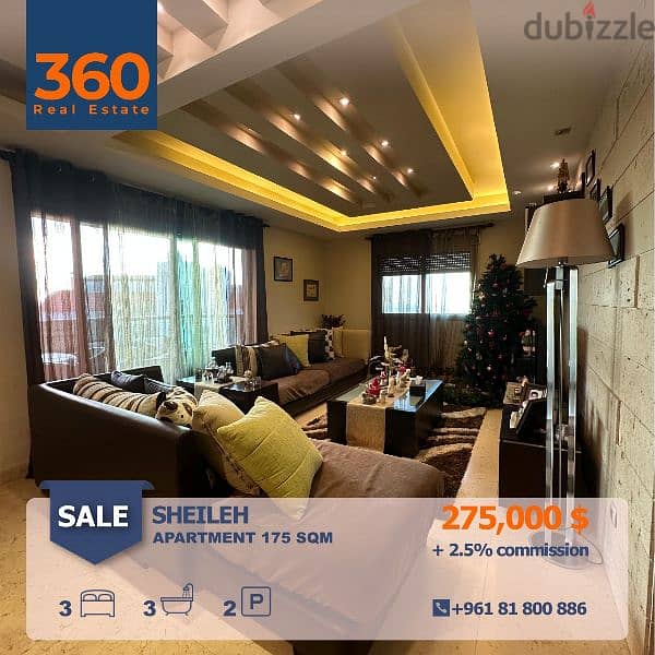 Apartment for sale in sheileh sehayleh شقة للبيع في سهيلة 0