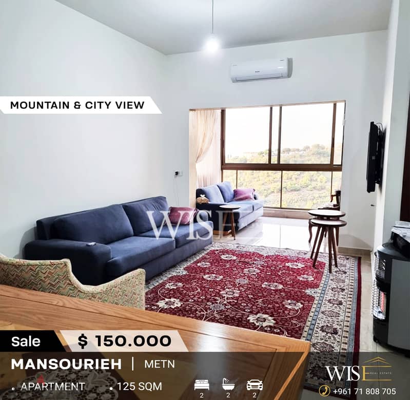  125 SQM Apartment for SALE in Mansouriyeh ! 0