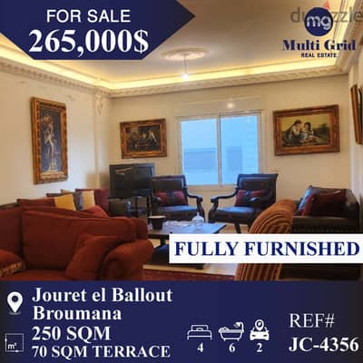 JC-4356 / Apartment for Sale in Jouret el Ballout, Broumana