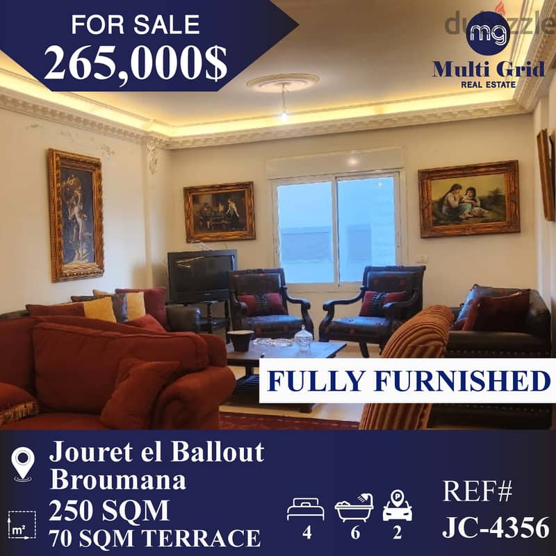 JC-4356 / Apartment for Sale in Jouret el Ballout, Broumana 0