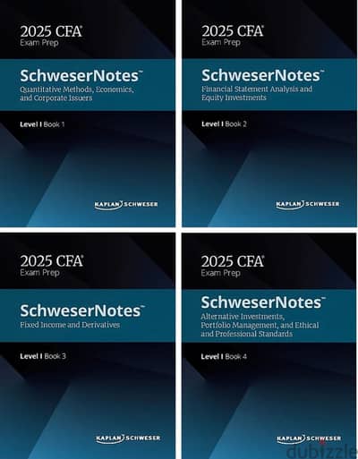 SchweserNotes 2025 Level 1 Books