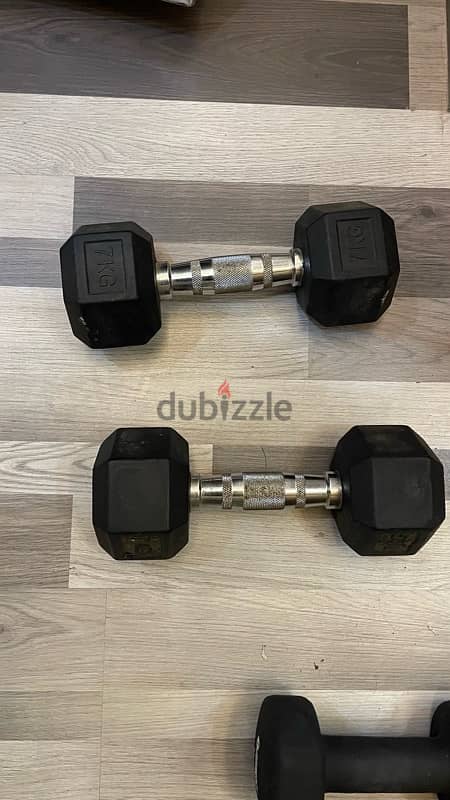 dumbbells 7 kg 1