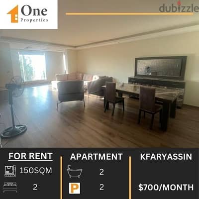 FURNISHED APARTMENT FOR RENT IN KFARYASSIN