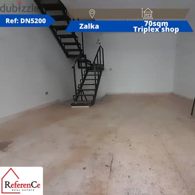 Triplex SHOP For Rent in Zalka محل تريبلكس  للإيجار في الزلقا