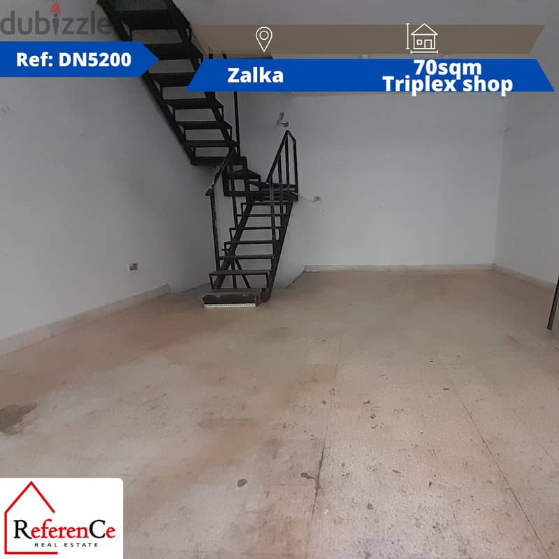 Triplex SHOP For Rent in Zalka محل تريبلكس  للإيجار في الزلقا 0