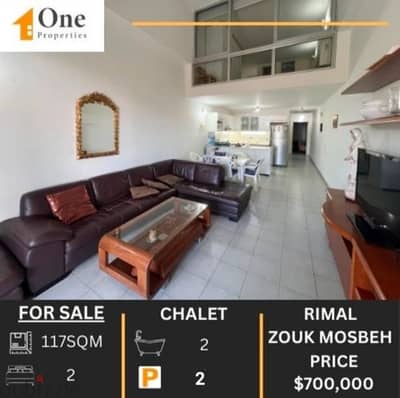 FURNISHED CHALET FOR SALE IN RIMAL-ZOUK MOSBEH