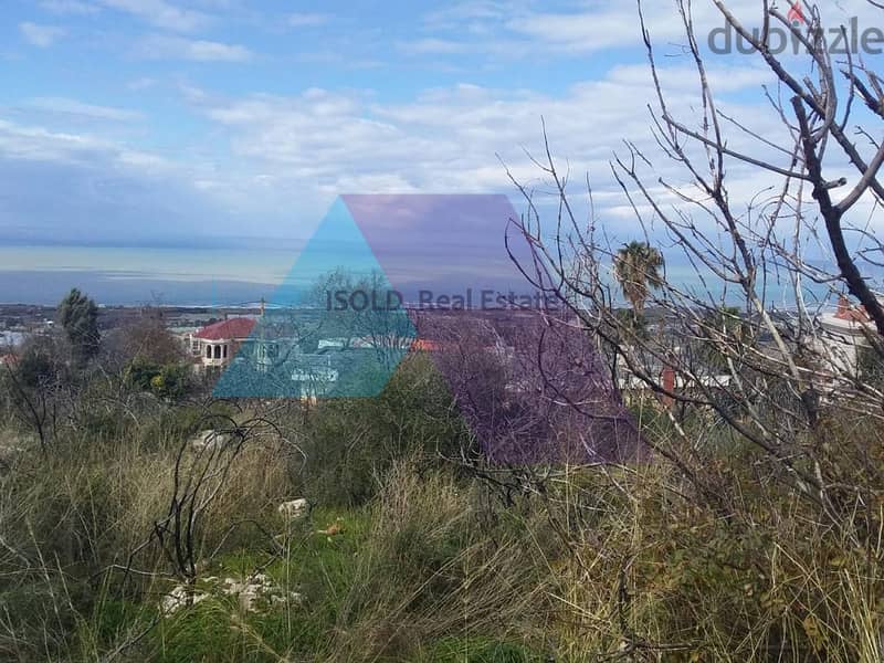 Land+Open Sea View for sale in Mechref - أرض للبيع في المشرف 2