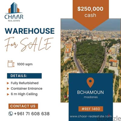 R1460 - Renovated Warehouse for Sale in Bchamoun