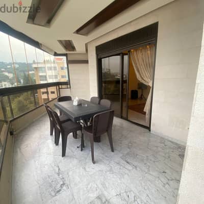 170 SQM Furnished Apartment in Bsalim, Metn with Breathtaking View