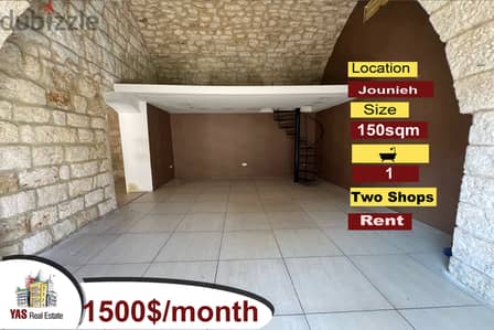 Jounieh 150m2 | Two Shops | Rent | Prime Location | EH/IV