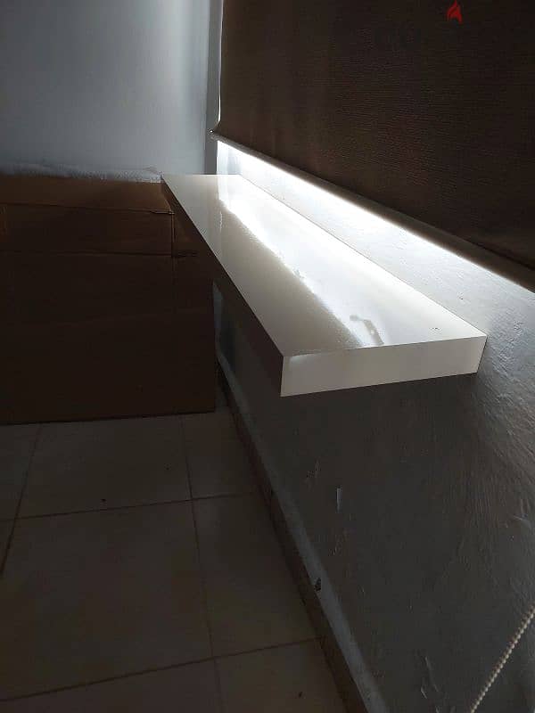 Set of 4 White Shelves for Sale 1