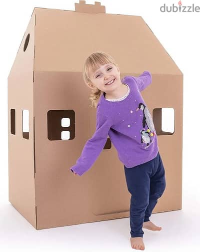 German store kid eco carton playhouse