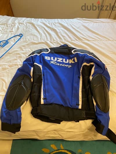 Vintage Suzuki Protective Leather Jacket