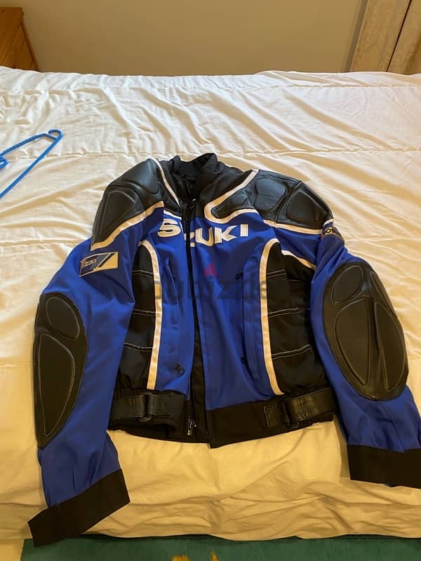 Vintage Suzuki Protective Leather Jacket 1