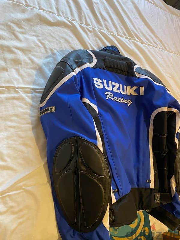 Vintage Suzuki Protective Leather Jacket 3