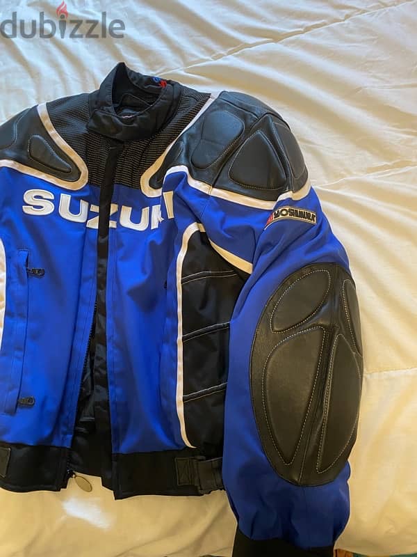 Vintage Suzuki Protective Leather Jacket 5