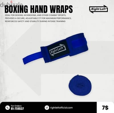 Boxing Hand Wraps Blue