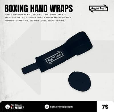 Boxing Hand Wraps Black