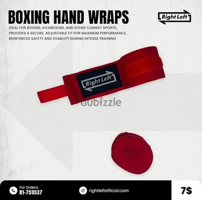 Boxing Hand Wraps Red