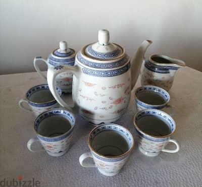 Riceware porcelaine tea set