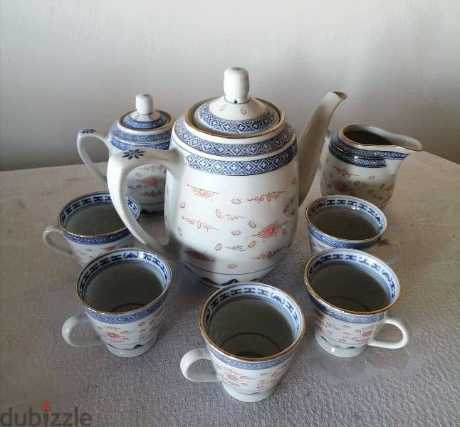 Riceware porcelaine tea set 0