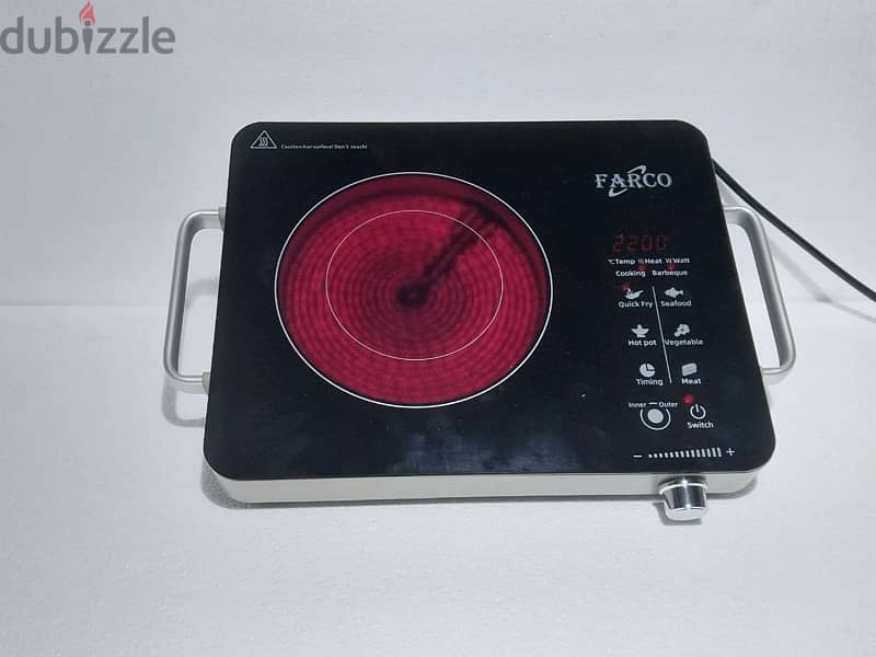 Farco Infrared Cooker Dual Heating Zones 1