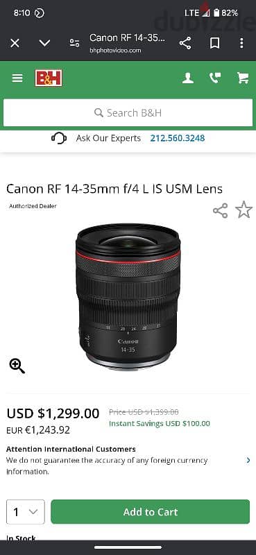 canon lense 14-35 still new