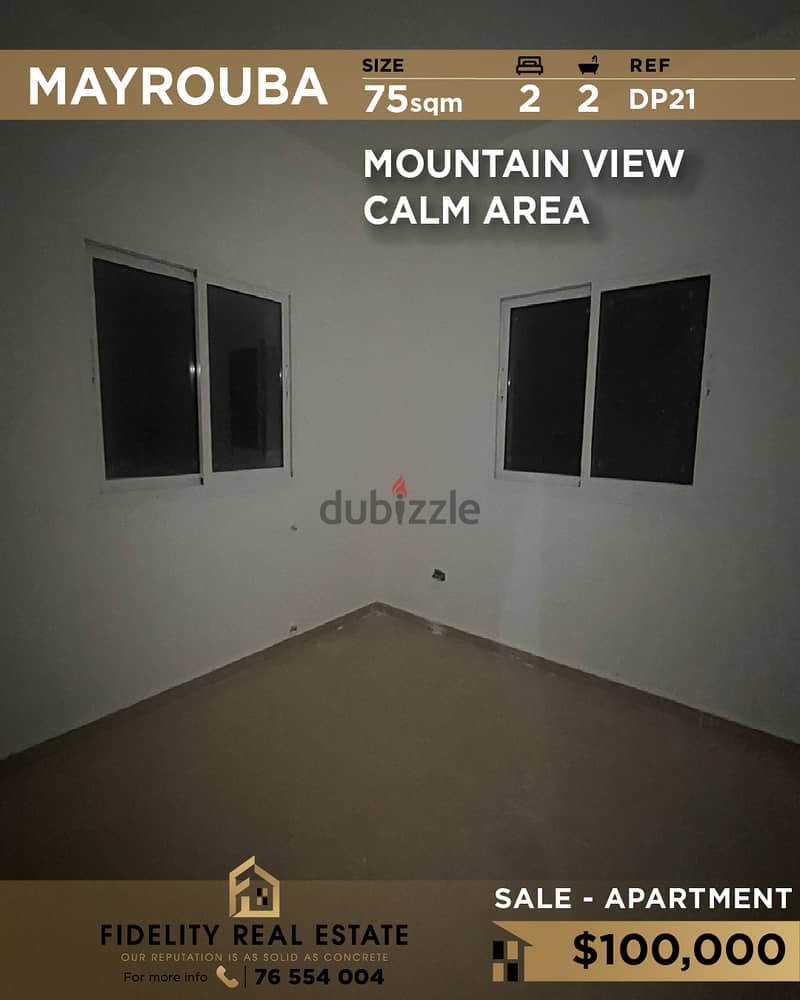 Apartment for sale in Mayrouba DP21 شقة للبيع في ميروبا 0