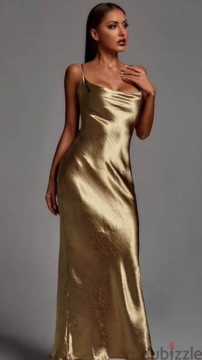 Gold maxi dress