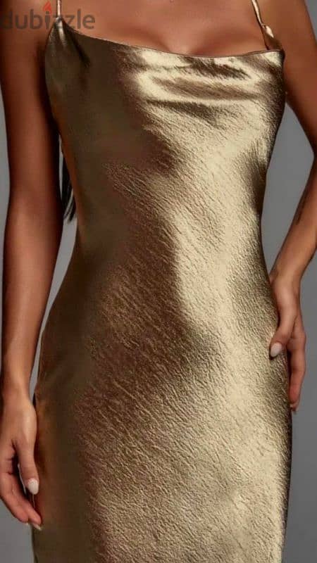 Gold maxi dress 3