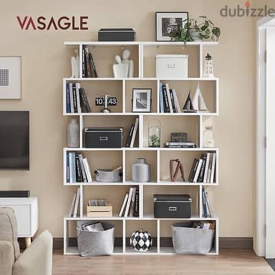 VASAGLE Bookcase, 6 Tier Bookshelf