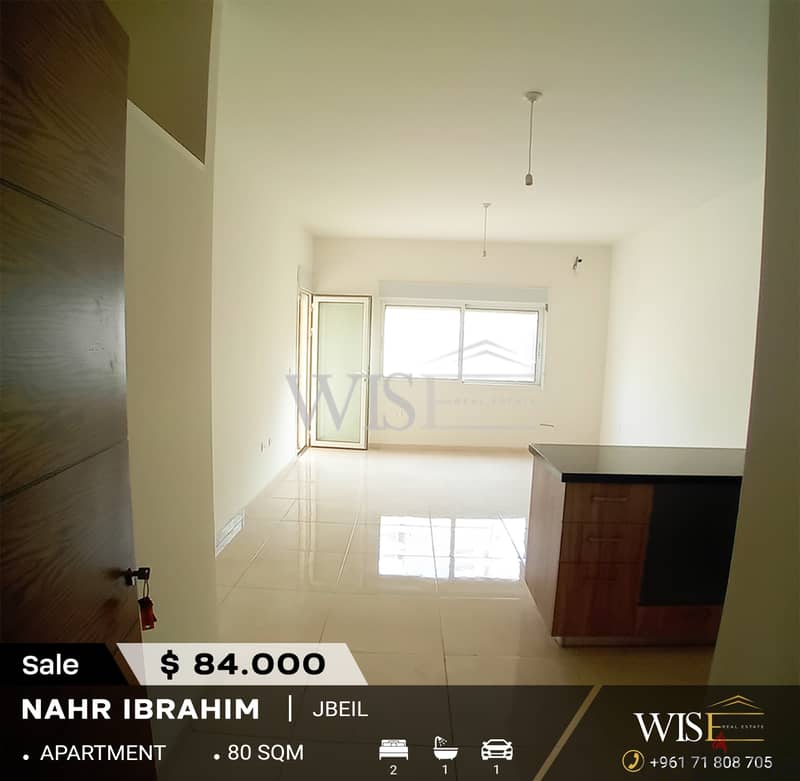 80 SQM Apartment for SALE in Nahr Ibrahim! 0