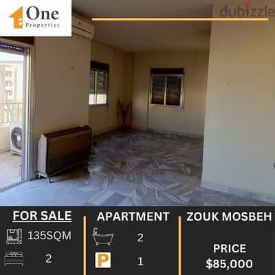 APARTMENT FOR SALE IN ZOUK MOSBEH