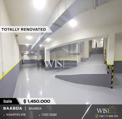 1,200 SQM warehouse for SALE in Baabda-main road !