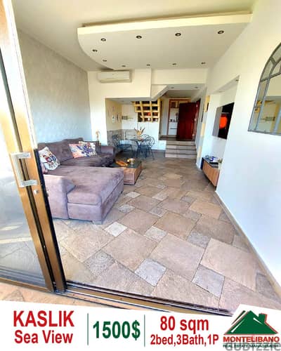 80 sqm fully furnished chalet for rent in kaslik!!