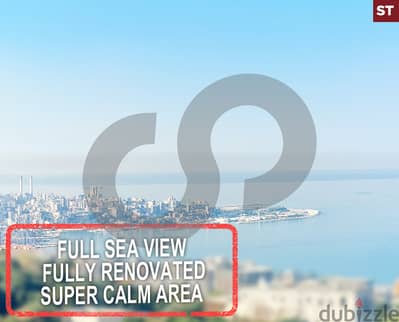 Sea View-Fully Renovated-Calm Area-Jounieh, Sahel Alma REF#ST117203