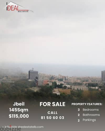 145 SQM   Apartment   for sale  in  Jbeil  REF#JH17346