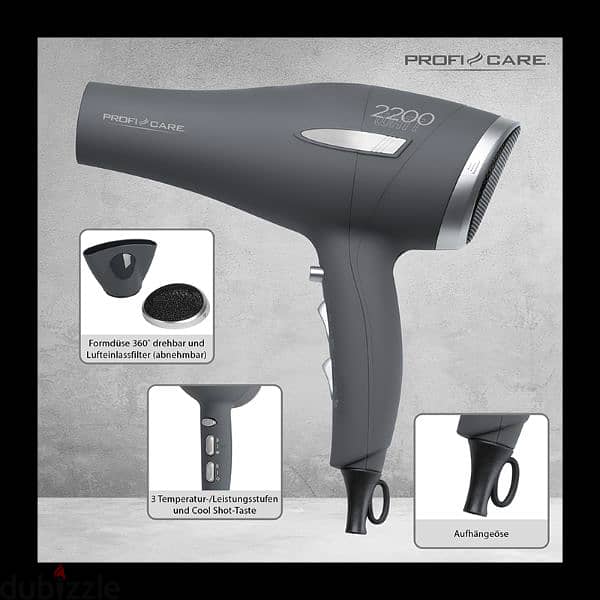 Professional hair dryer Proficare Germany 1