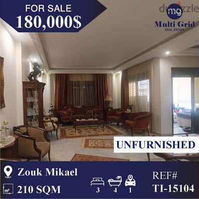 TI-15104 / Apartment for Sale in Zouk Mikael, شقة للبيع في زوق مكايل