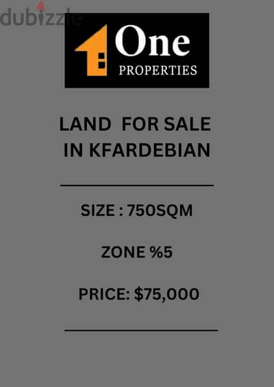 LAND FOR SALE IN KFARDEBIAN