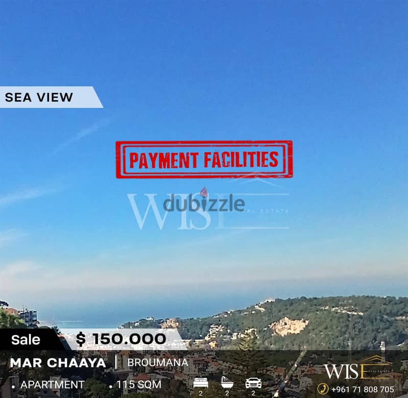  115 SQM Apartment for SALE in Mar Chaaya - Broumana! 0